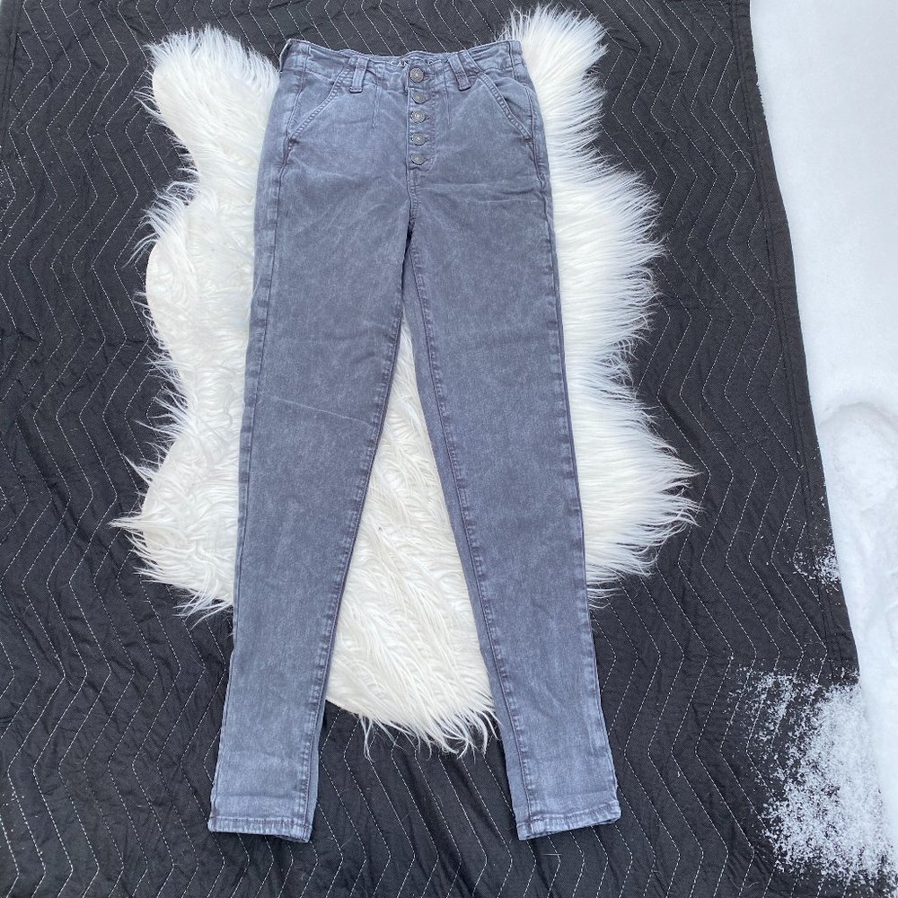 American Eagle Button Fly Highest Rise Jegging Gr… - image 1